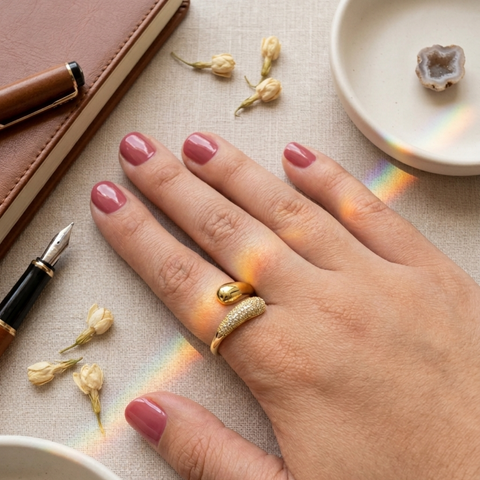 Bypass Dome & Pavé Ring