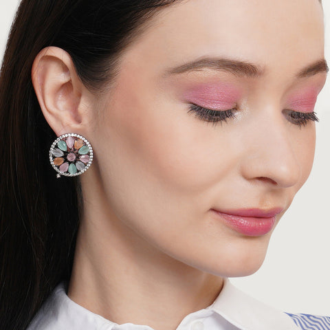 Blush Oversized Studs