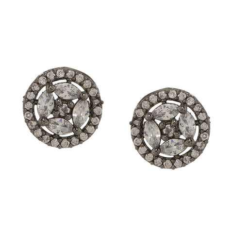 Dual Tone Diamond Studs