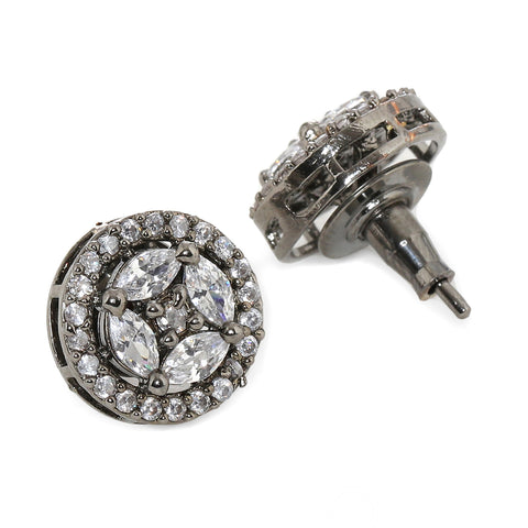 Dual Tone Diamond Studs