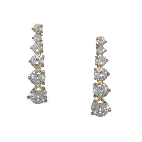 Diamond Neckpiece with Dangler Diamond Earrings