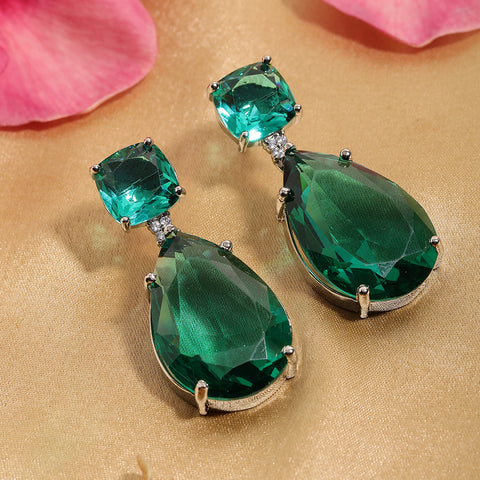 Green Doublet Earrings