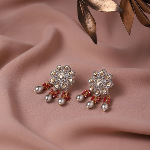 Diamond Stone Earrings