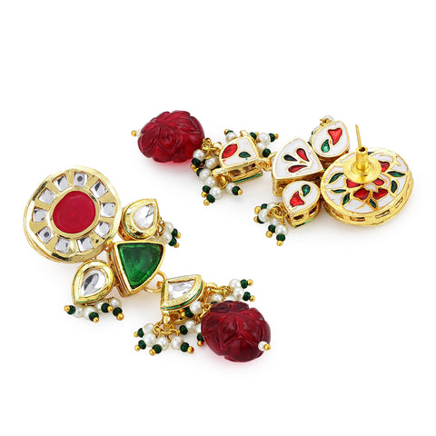 Multi Kundan Choker with Earrings