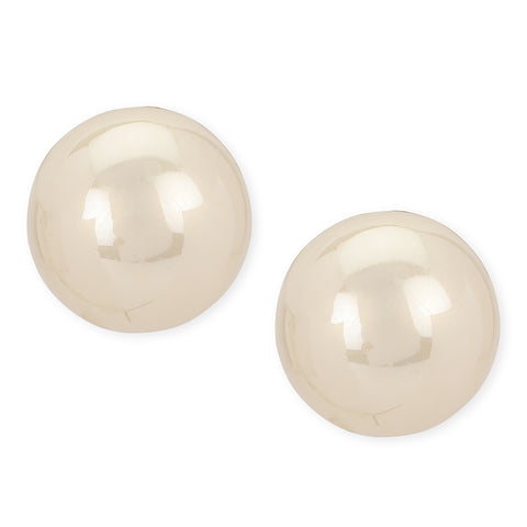 Cream Oversized Studs (20 MM)