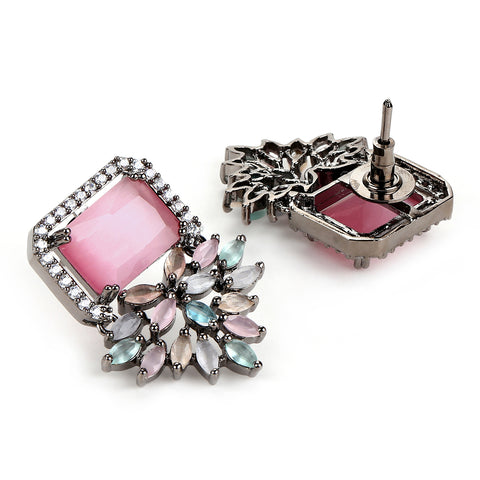 Pink Stone Studs