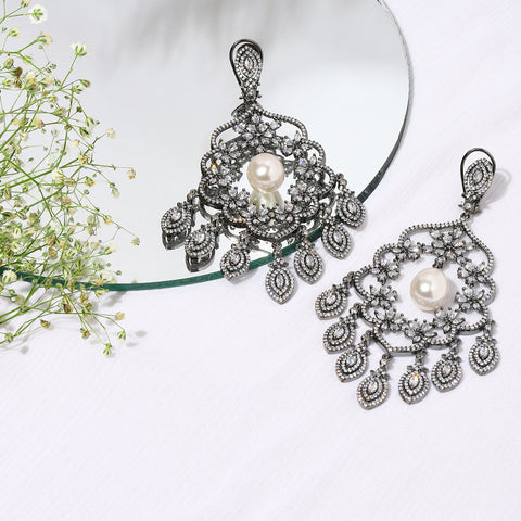 Chandelier Diamond Drop Earrings